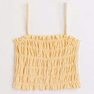 H&M Yellow Terry Cloth Top